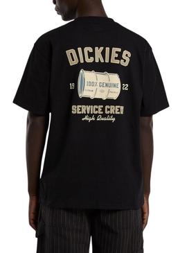 Camiseta Dickies Service preta para homem.