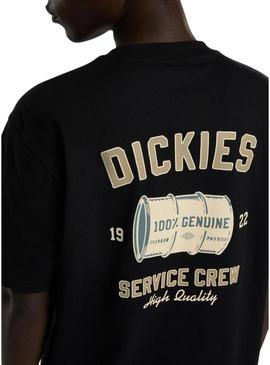 Camiseta Dickies Service preta para homem.