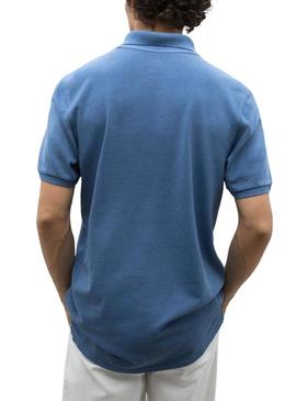 Camisa Polo Ecoalf Ted azul para homem.