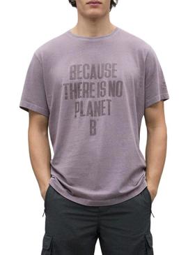 Camiseta Ecoalf Min roxo para homem