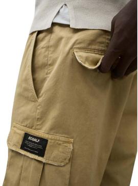 Bermuda Ecoalf Ethic Cargo amarelo para homem.