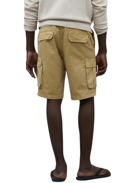 Bermuda Ecoalf Ethic Cargo amarelo para homem.