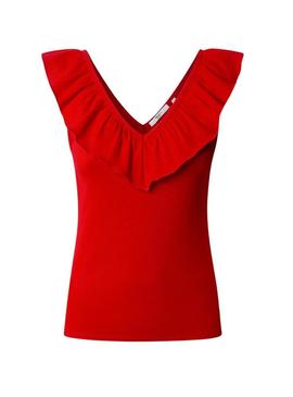 Top Pepe Jeans Millie vermelho para mulher
