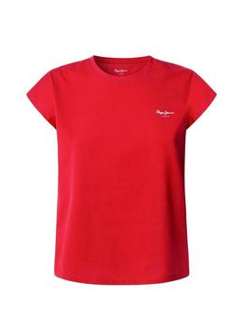 Camiseta Pepe Jeans Blooma vermelha para mulher