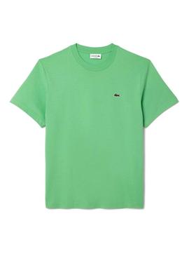 Camisa Lacoste com logotipo verde para homem.