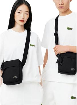 Bolsa Lacoste Neocroc a tiracolo preta para homem