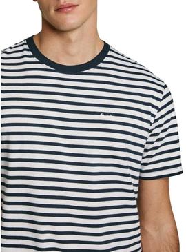 Camiseta Pepe Jeans Cane marinho para homem.