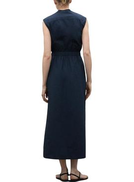 Vestido Ecoalf Mika azul marinho para mulher