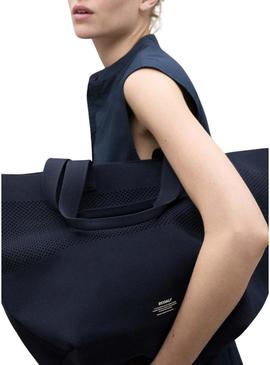 Vestido Ecoalf Mika azul marinho para mulher