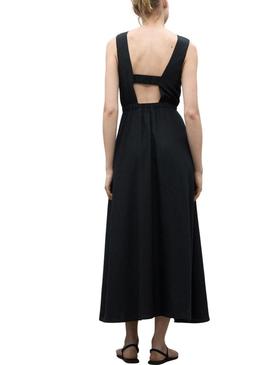 Vestido Ecoalf Karl preto para Mulher