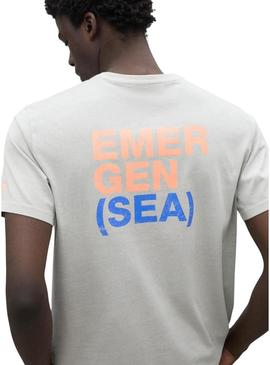 Camiseta Ecoalf Emer cinzenta para homem
