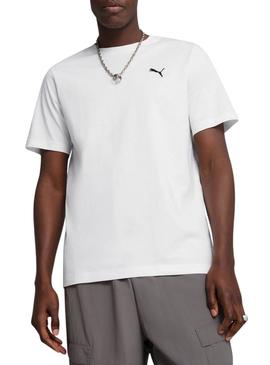 Camiseta Puma Wardrobe branca para homem.