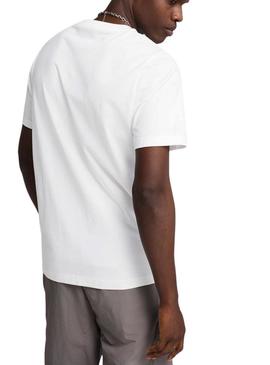 Camiseta Puma Wardrobe branca para homem.