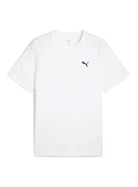 Camiseta Puma Wardrobe branca para homem.