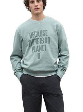 Moletom Ecoalf Bardera verde para homem