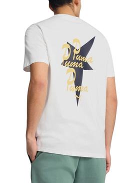 Camisa Puma Road To Unity branca para homem.