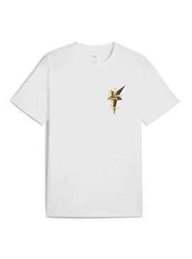 Camisa Puma Road To Unity branca para homem.