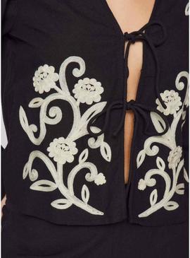 Top Vila Polene preto para mulher