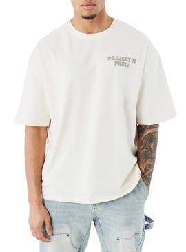 Camiseta Project X Paris Canyon bege para homem.