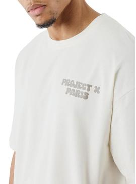 Camiseta Project X Paris Canyon bege para homem.