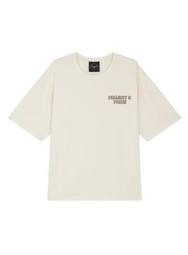 Camiseta Project X Paris Canyon bege para homem.