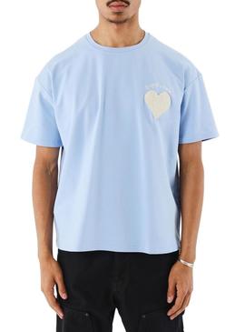 Camiseta Project X Paris Coeur azul para homem.