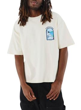 Camisa Project X Paris Santorini bege para homens.