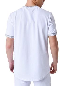 Camisa Project X Paris com logotipo bordado branco para homem.