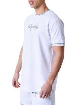 Camisa Project X Paris com logotipo bordado branco para homem.