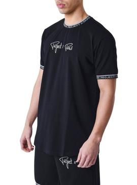 Camisa Project X Paris com logo bordado preto para homem.