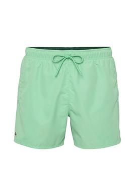 Roupa de banho Lacoste verde de secagem rápida para homens