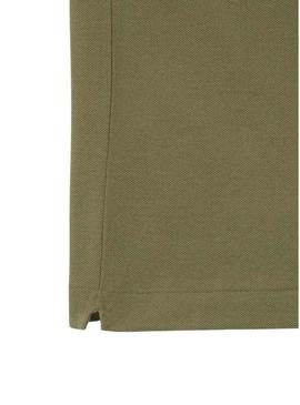 Polo Lacoste Piqué L.12.12 para homem verde cáqui