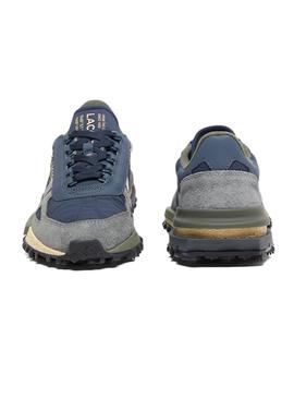 Sapatilhas Lacoste masculinas Elite Active azul marinho.