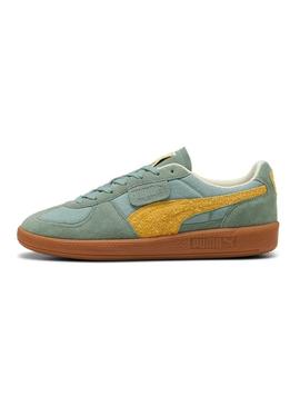 Sapatos Puma Palermo verde para homem.