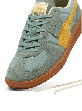 Sapatos Puma Palermo verde para homem.