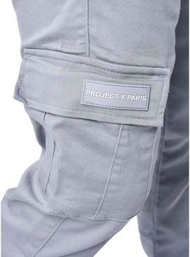 Calça cargo cinza masculina da Project X Paris