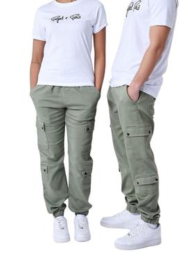Calça Project X Paris verde cargo para homem.
