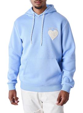 Moletom Project X Paris Coeur azul para homem