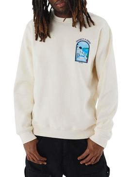Moletom Project X Paris Santorini bege para homem.