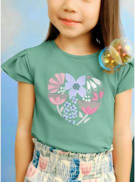 Camisola verde menta da Mayoral para menina