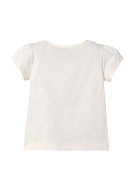 Camiseta Mayoral com colete bege para menina.