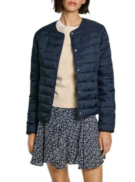 Casaco de penas Pepe Jeans Jane azul marinho para mulher