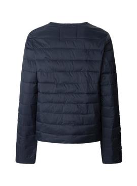 Casaco de penas Pepe Jeans Jane azul marinho para mulher