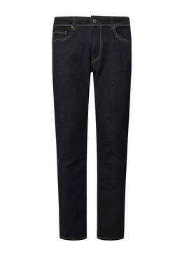 Calça jeans Pepe Jeans Stanley azul marinho para homem.
