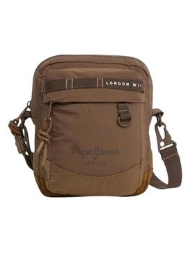 Bolsa Pepe Jeans Heich Bristol marrom para homem