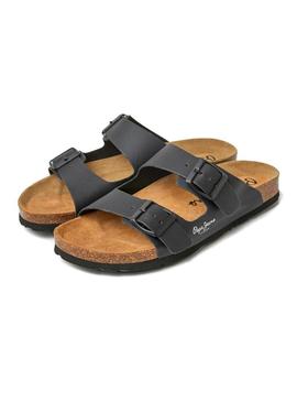 Sandálias Pepe Jeans Oban Classic preto para mulher