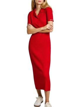 Vestido Pepe Jeans Patricia vermelho para mulher