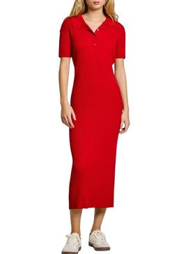 Vestido Pepe Jeans Patricia vermelho para mulher