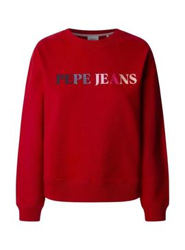 Moletom Pepe Jeans Reagan vermelho para mulher