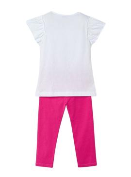 Conjunto Mayoral legging e camiseta com flores para menina